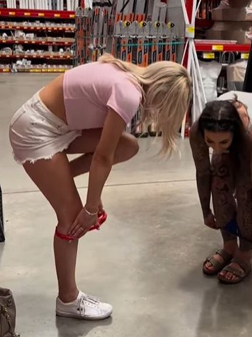 She did not get in trouble in the store. Picture: TikTok / @sweetmommalayla