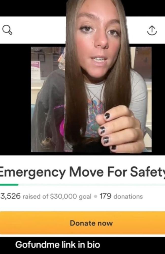 Sigler said she needed to raise $30,000 to move for her family’s safety following a “brutal assault” on her son. Picture: TikTok