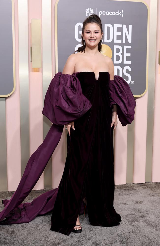 Selena Gomez at the Golden Globe Awards last week. Picture: Amy Sussman/Getty Images