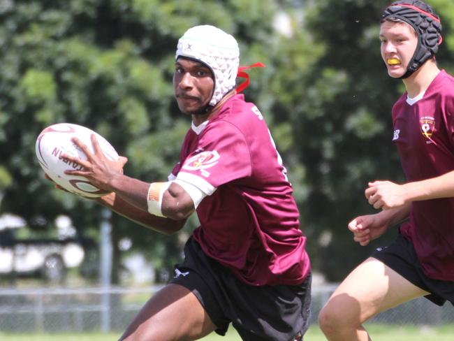 Ballymore Cup rugby action at the Albany Creek Brumbies Junior Rugby Union Club on Friday, April 12, 2024.
