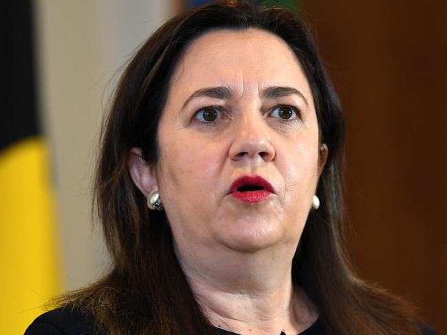 BRISBANE, AUSTRALIA - NewsWire Photos - JUNE 30, 2021.Queensland Premier Annastacia Palaszczuk is speaks during a Covid update press conference. Queensland has gone into a 3-day lockdown due a Covid outbreak.Picture: NCA NewsWire / Dan Peled