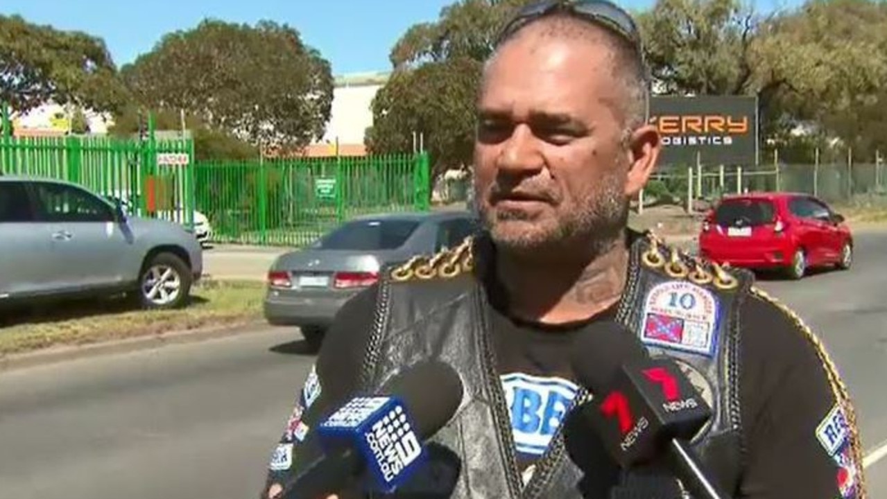 Former Rebels bikie member Dean Martin. Picture: Nine news