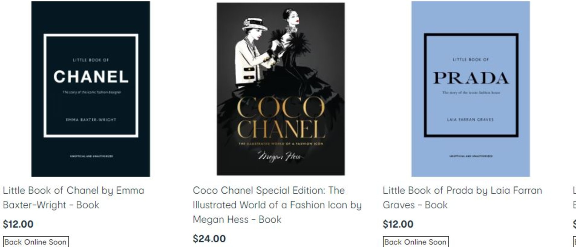 Chanel Coffee Table Books -  Australia