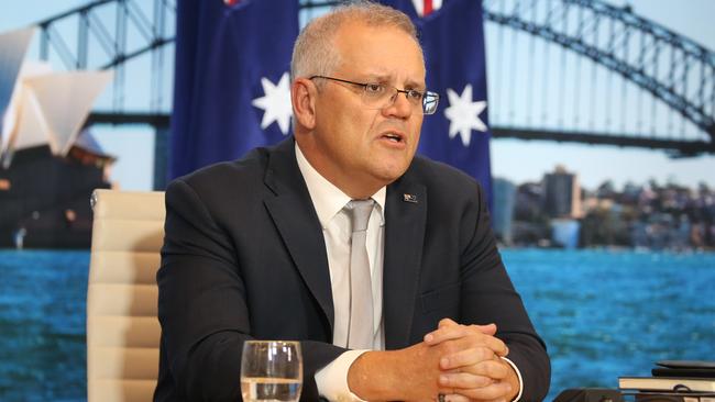 Prime Minister Scott Morrison addressed the summit. Picture: NCA NewsWire / Christian Gilles