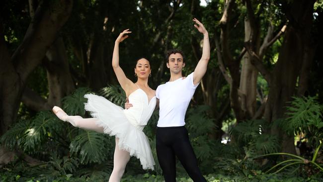 Marcus Morelli, 25, and Jill Ogai, 26, have both won the prestigious annual Telstra Ballet Dancer Awards 2019. Picture: Jane Dempster