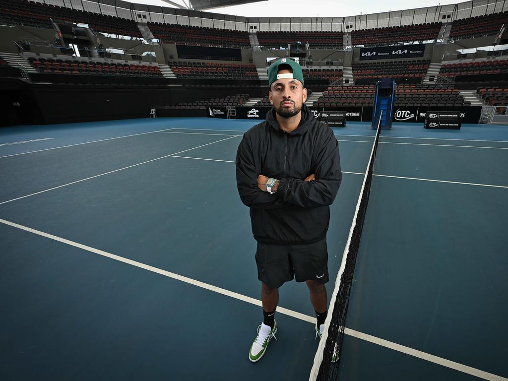 Nick Kyrgios will end his 18-month absence from tennis in Brisbane. Picture: Lyndon Mechielsen