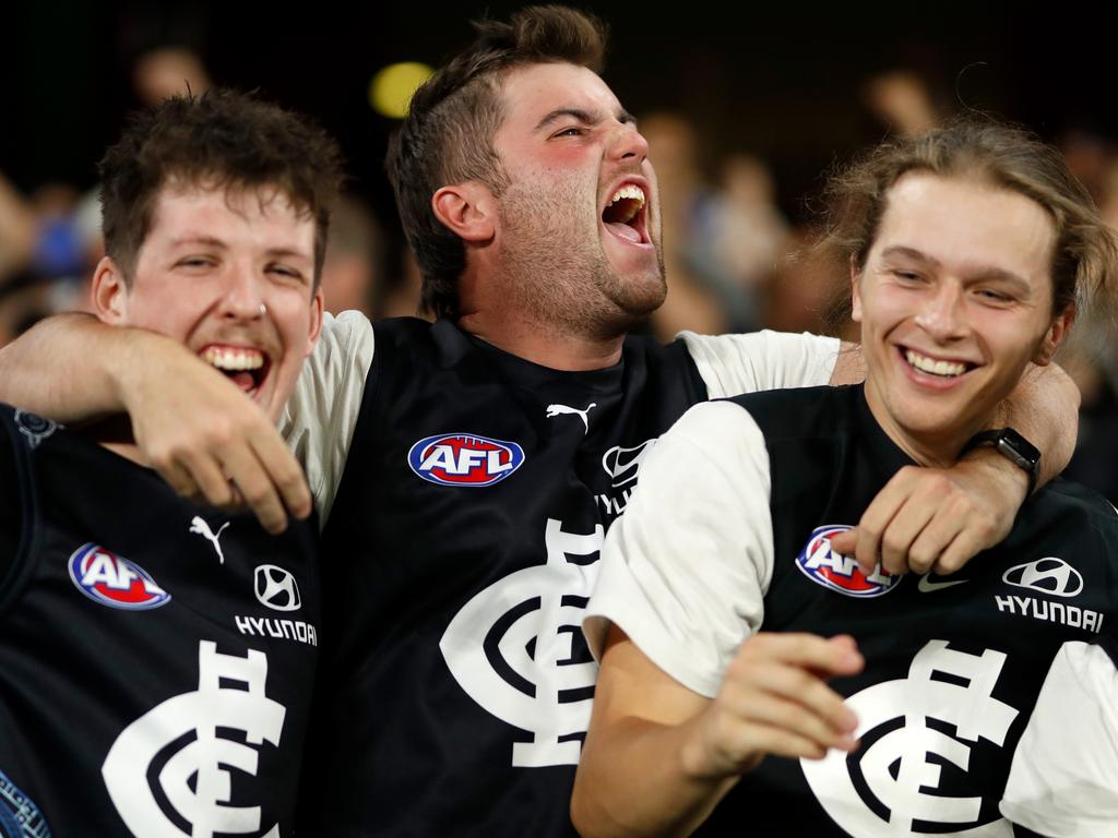 Right now it’s good to be a Blues’ fan. Picture: AFL Photos/Getty Images