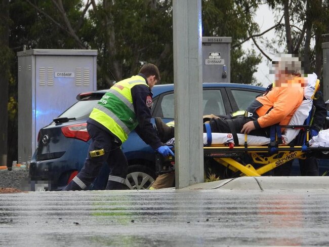 Two people were taken to Latrobe Regional Health following the collision. Picture: LVI &amp; CA/Facebook