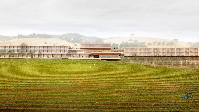 Development approval has been lodged for a new five-star hotel and event space in the Barossa Valley. Picture: Ekistics