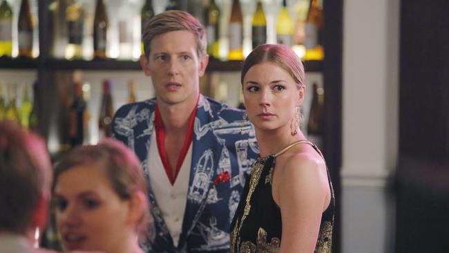 Secretive sidekicks: Gabriel Mann and Emily VanCamp. Picture: Supplied