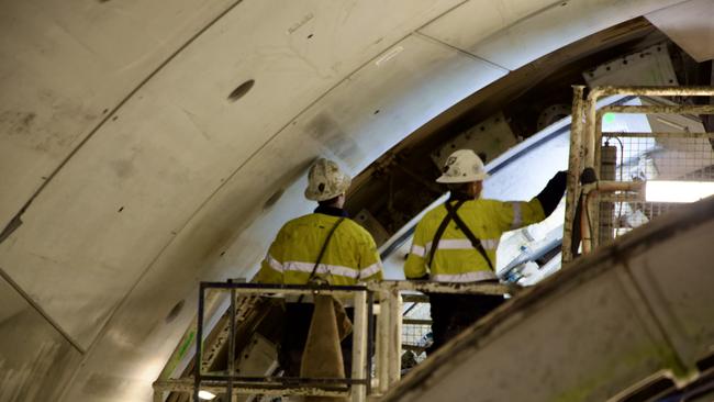 Workers at the Snowy Hydro 2.0 project.