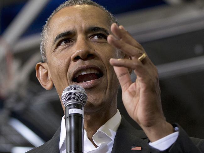 President Barack Obama speaks during a town hall at McKinley Senior High School in Baton Rouge, La., Thursday, Jan. 14, 2016. After giving his State of the Union address, the president is traveling to tout progress and goals in his final year in office. (AP Photo/Carolyn Kaster)