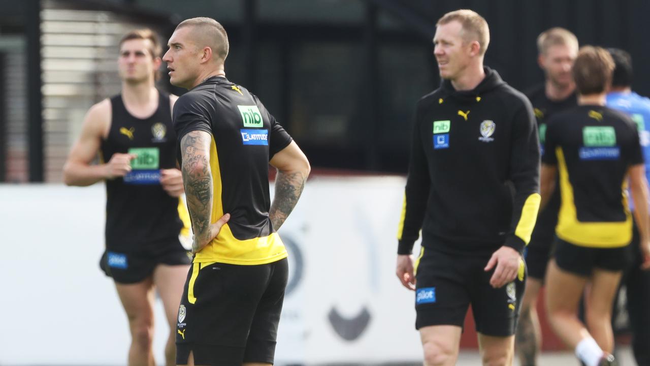 Dusty Martin at Richmond training. Tuesday, APRIL 26, 2022. Picture: David Crosling