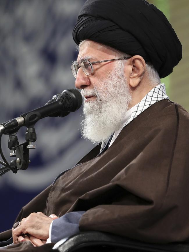 Iran’s Supreme Leader Ayatollah Ali Khamenei also represents a very real threat. Picture: Office of the Iranian Supreme Leader via AP