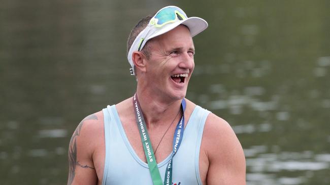 Glenmore Park rower Erik Horrie competing at the Australian Open Rowing Championships.