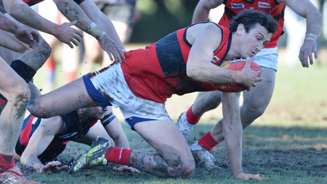 Jack Jedwab in action for Romsey. Picture: Rob Leeson