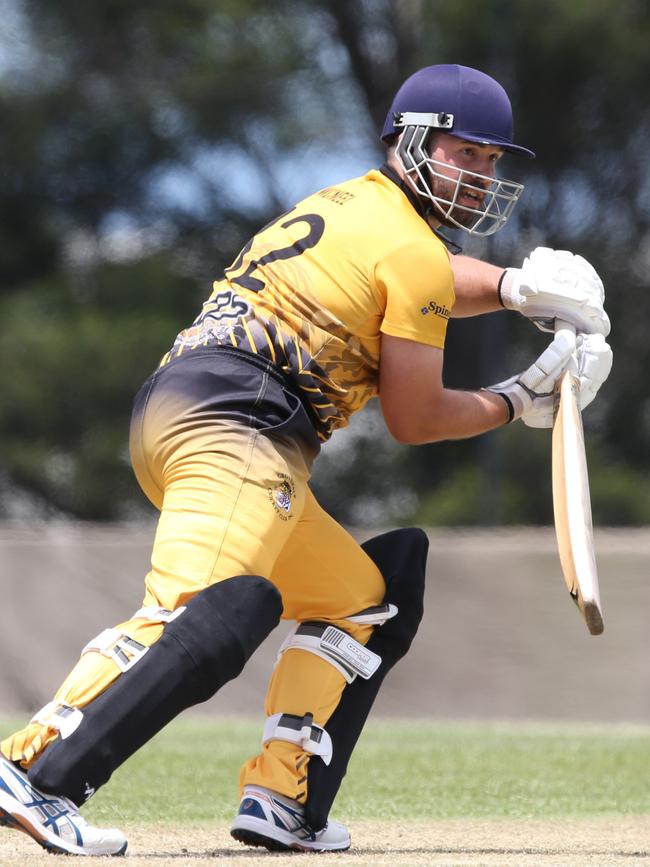 Grovedale batsman Michael McNeel. Picture: Mike Dugdale