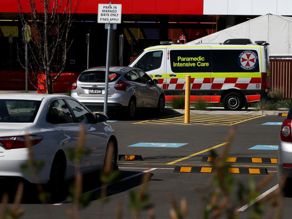 Government modelling predicts NSW will reach peak Covid-19 case numbers next week, with additional pressure expected on hospitals and intensive care wards in October. Picture: Lisa Maree Williams/Getty Images