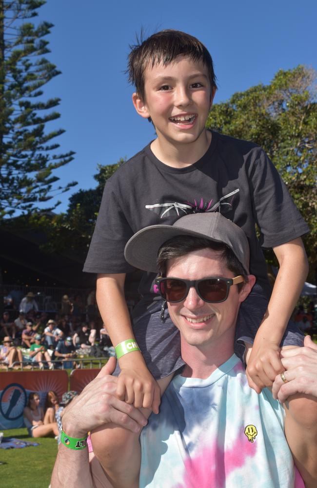 Verne and Lucas at the 2022 Caloundra Music Festival. Photo: Elizabeth Neil