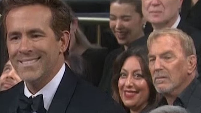 Kevin Costnerwas not amused at Ryan Reynolds. Picture: NBC