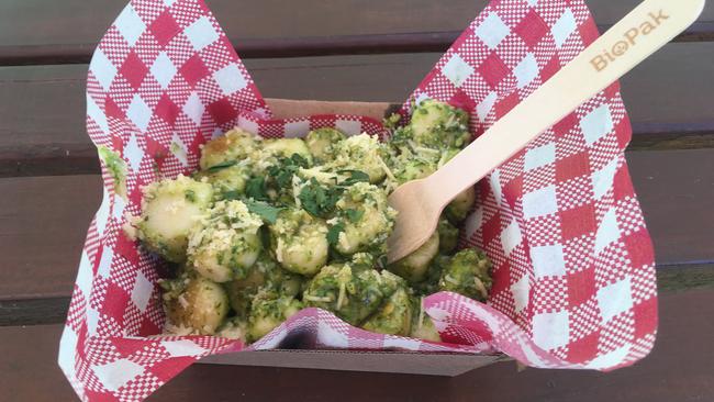 Pesto gnocchi from That Arancini Guy. 