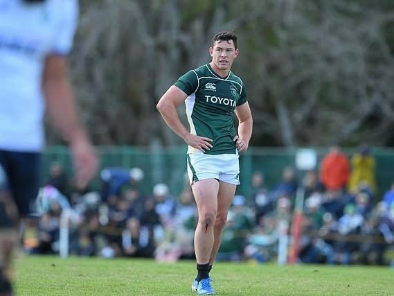 Coogee blitz: Joey Manu playing for Toyota Verblitz in Japan rugby. Picture: Supplied