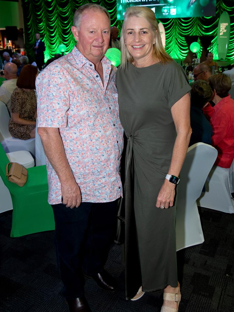 Darren Wilson, Janelle Whalley, GCTC 2YO Calcutta Dinner. Picture: Andrew Meadowcroft.