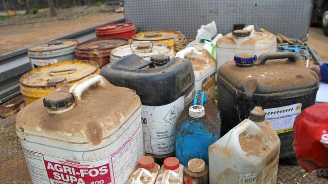 The drumMUSTER and ChemClear programs collect empty containers and safely dispose of unwanted, obsolete and inherited agvet chemicals. Picture: Contributed