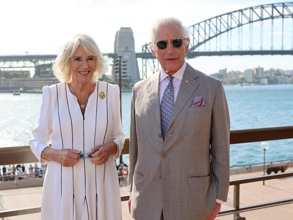 King Charles and Queen Camilla in Sydney. Picture: Chris Jackson