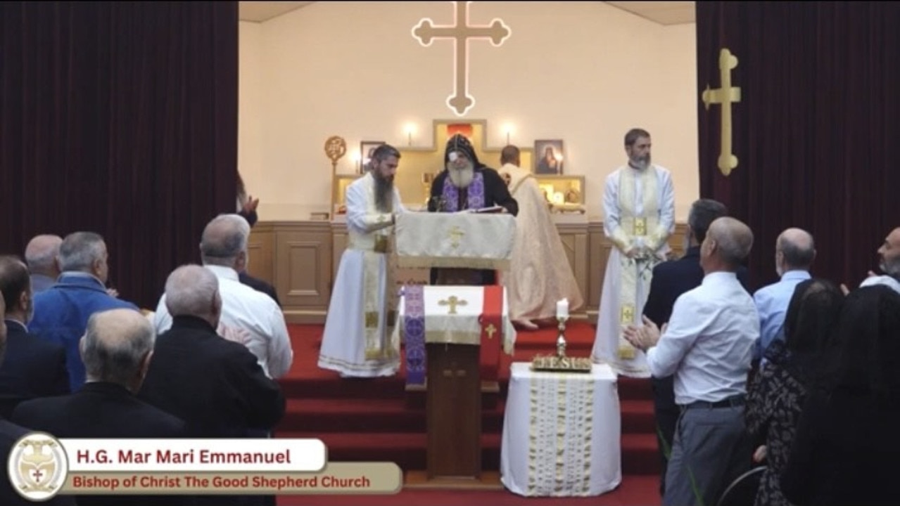 Bishop Mar Mari Emmanuel returns to the Good Shepherd Church in Wakeley. Picture: Supplied