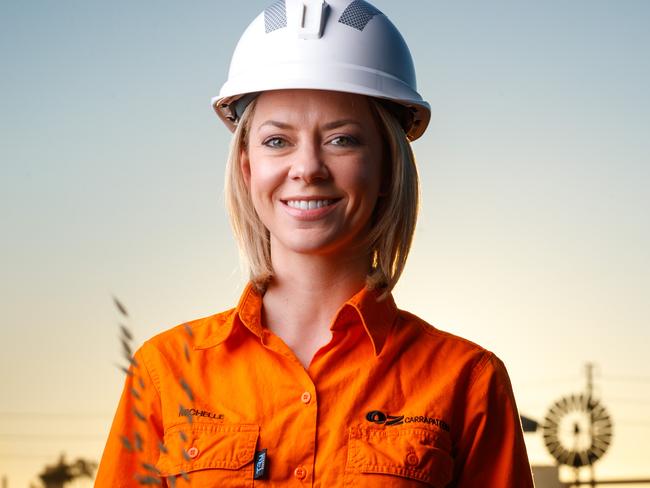 Michelle Pole,  Manager of Governance and Business Services at OZ Minerals' Carrapateena copper gold mine on October 5, 2021. Picture Matt Turner.