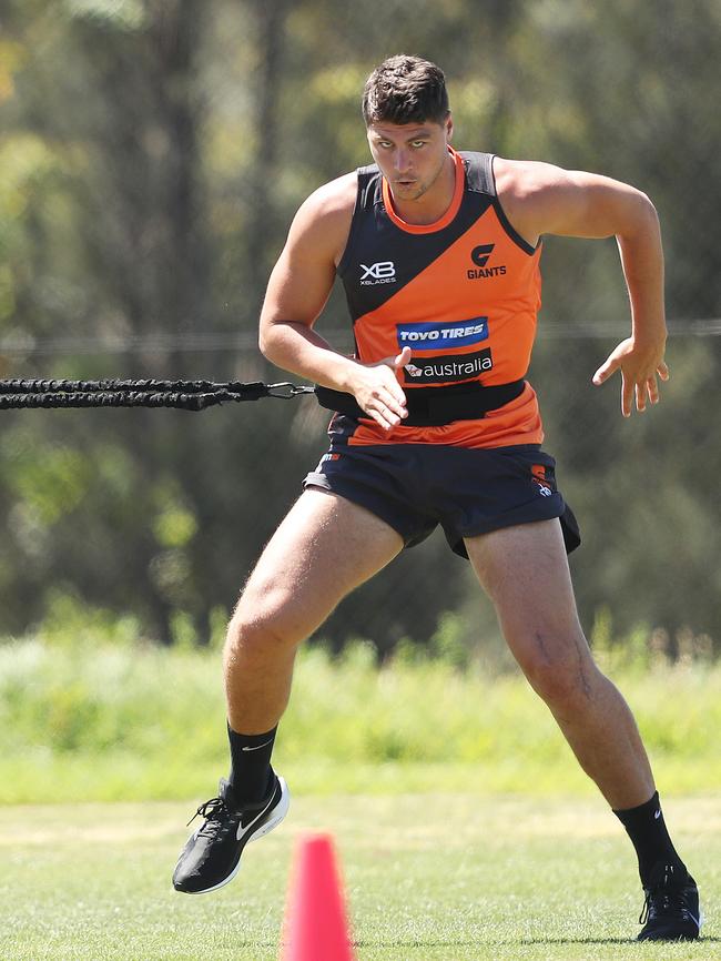 Jonathon Patton at pre season training. Picture. Phil Hillyard