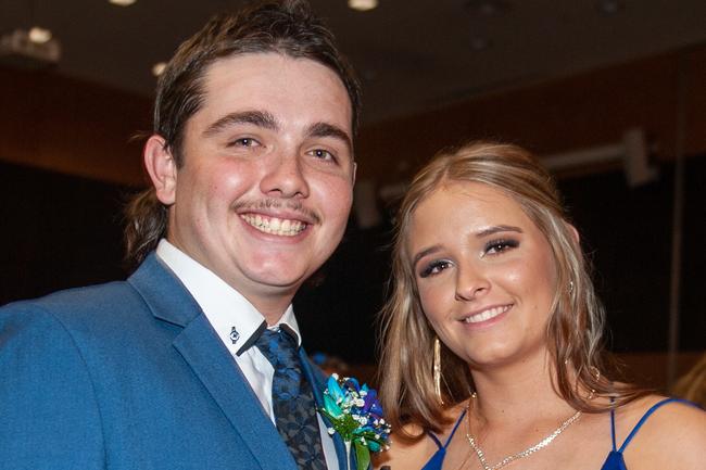 Jacob O'Driscoll and Kaitlyn Hilder at St Patrick's formal, July 30, 2022. Picture: Michaela Harlow