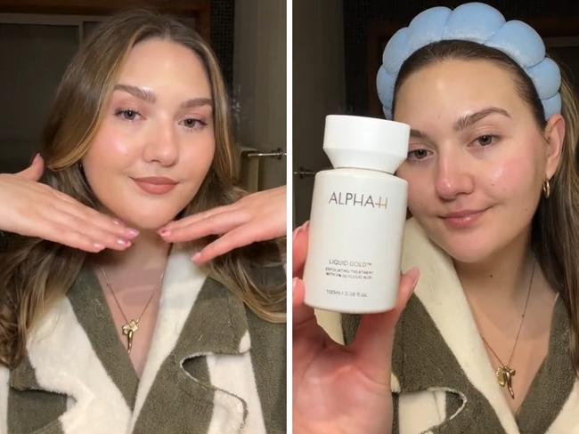 Alpha H Liquid Gold is seriosly cult but does it live up to the hype? Picture: TikTok/@ivana_frances.