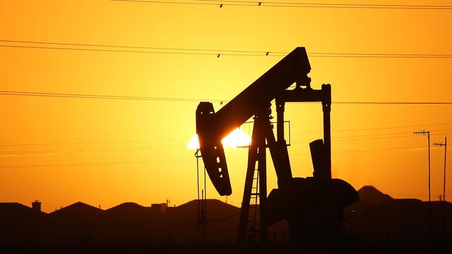 Oil prices have plumetted in the face of slumping demand and a battle within OPEC. Picture: AFP