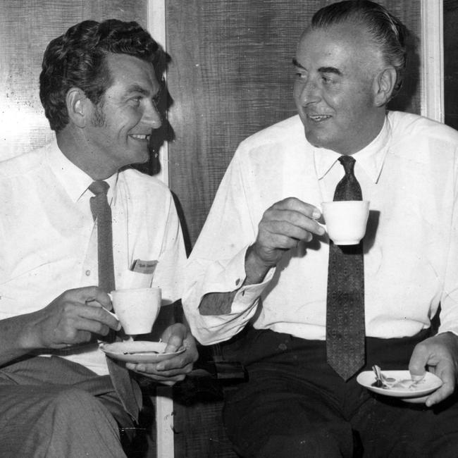 Bob Hawke and Gough Whitlam in 1970.