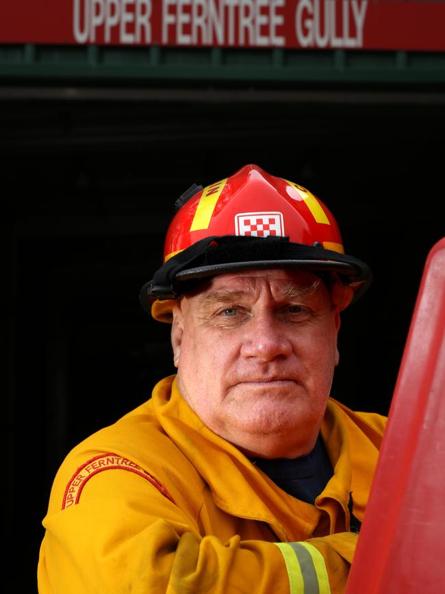 Captain Peter Smith at the fire station. Picture: Stuart Milligan