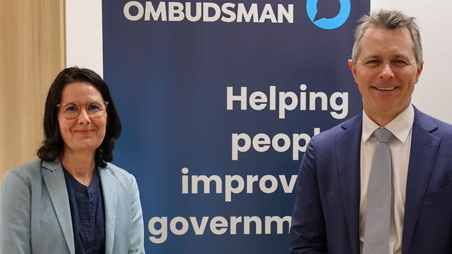 The new independent National Student Ombudsman will be led by Sarah Bendall, left, pictured with Jason Clare, in an image posted to social media on November 29, 2024. Picture: Facebook