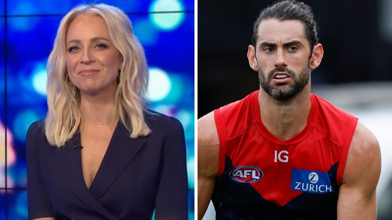 Carrie Bickmore and Brodie Grundy. Photo: Network 10, Getty.