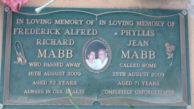  Frederick Mabb and his wife Phillis were killed in Mount Isa.