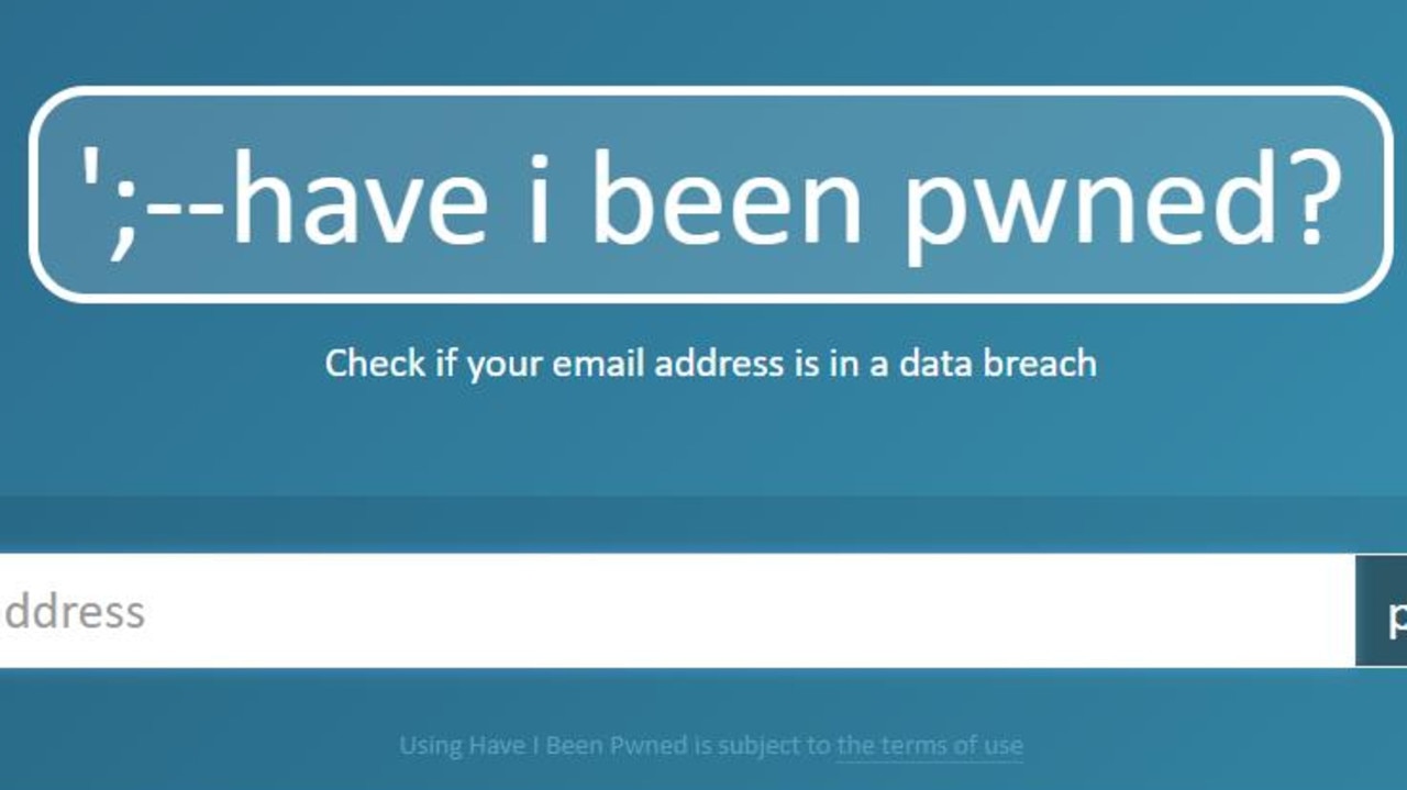 The website lets users check if they have been caught up in a data breach.