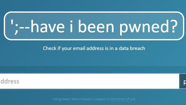 The website lets users check if they have been caught up in a data breach.