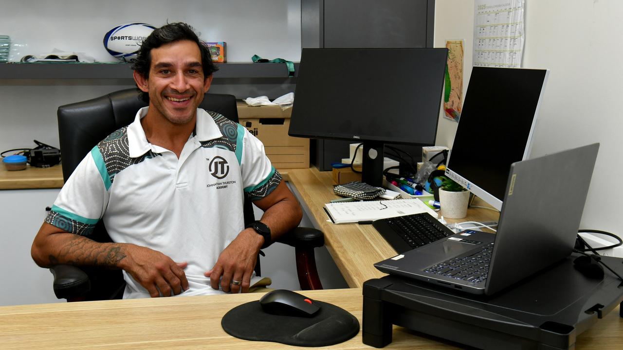 Johnathan Thurston Academy in its new premises in Flinders Street. Johnathan Thurston. Picture: Evan Morgan