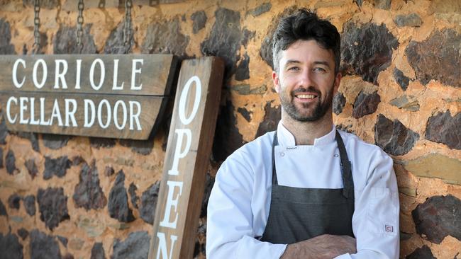 Tom Tilbury, head chef of Gather at Coriole in McLaren Vale. Picture: Dean Martin