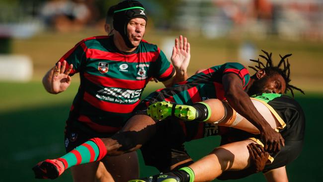 South Darwin playing Palmerston in Round 5. Picture: GLENN CAMPBELL