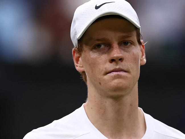 Jannik Sinner’s Wimbledon campaign is over. Picture: Henry Nicholls/AFP