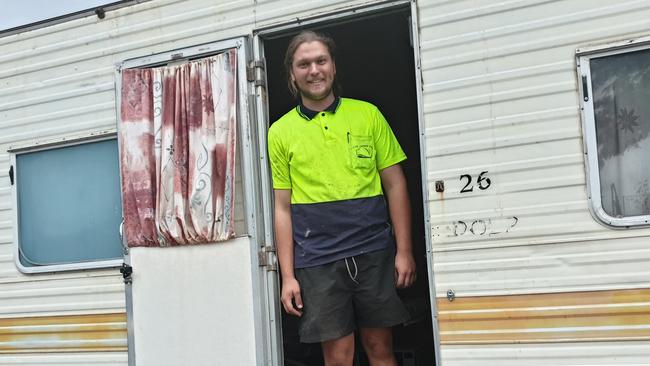 A One Caravan Repairs’ Liam Smith in one of the caravans.