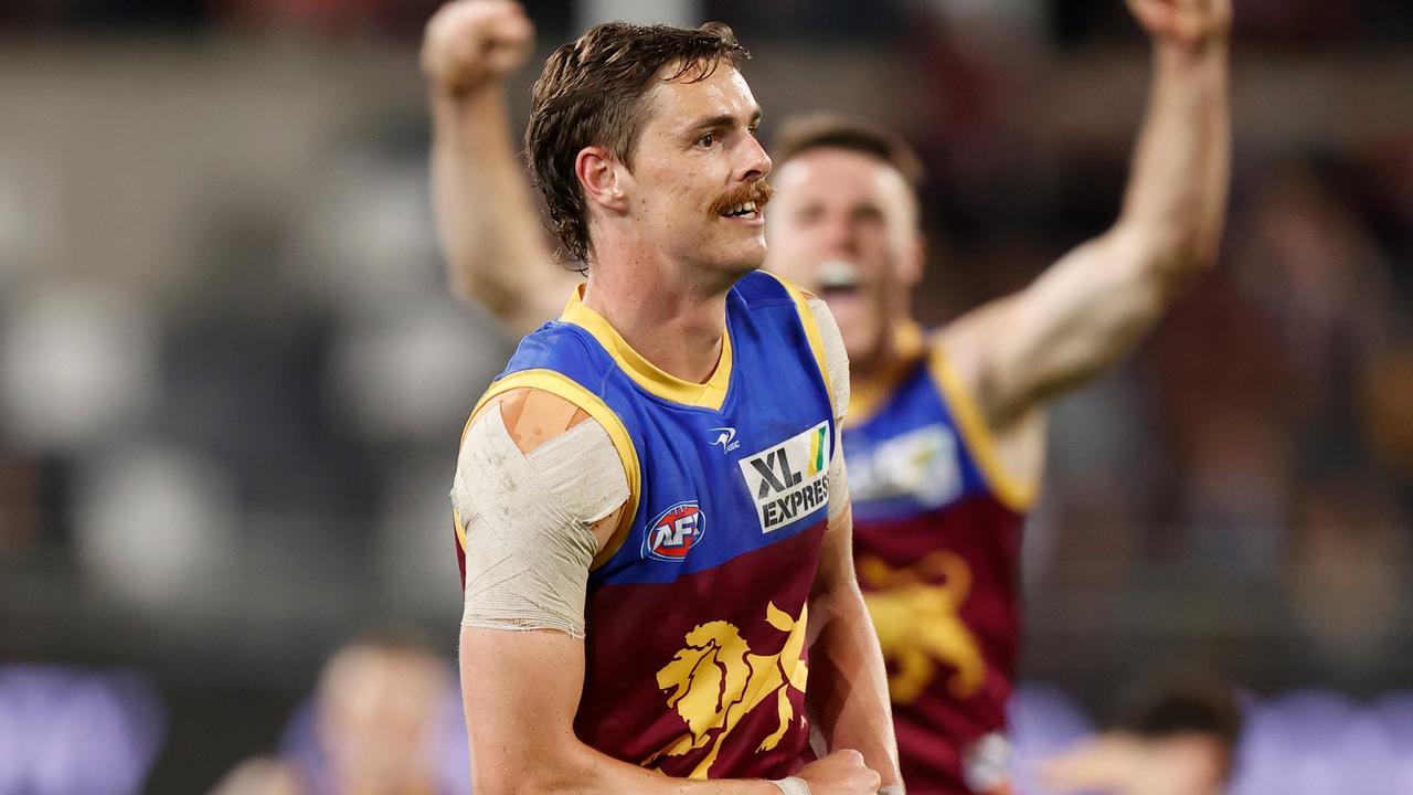 Joe Daniher is out of Brisbane’s semi-final clash with Melbourne. . (Photo by Michael Willson/AFL Photos via Getty Images)