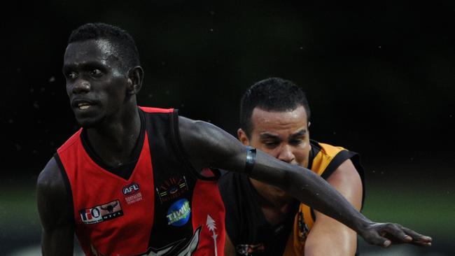 Dion Munkara was in sparkling form for the Tiwi Bombers in their win over St Mary’s.