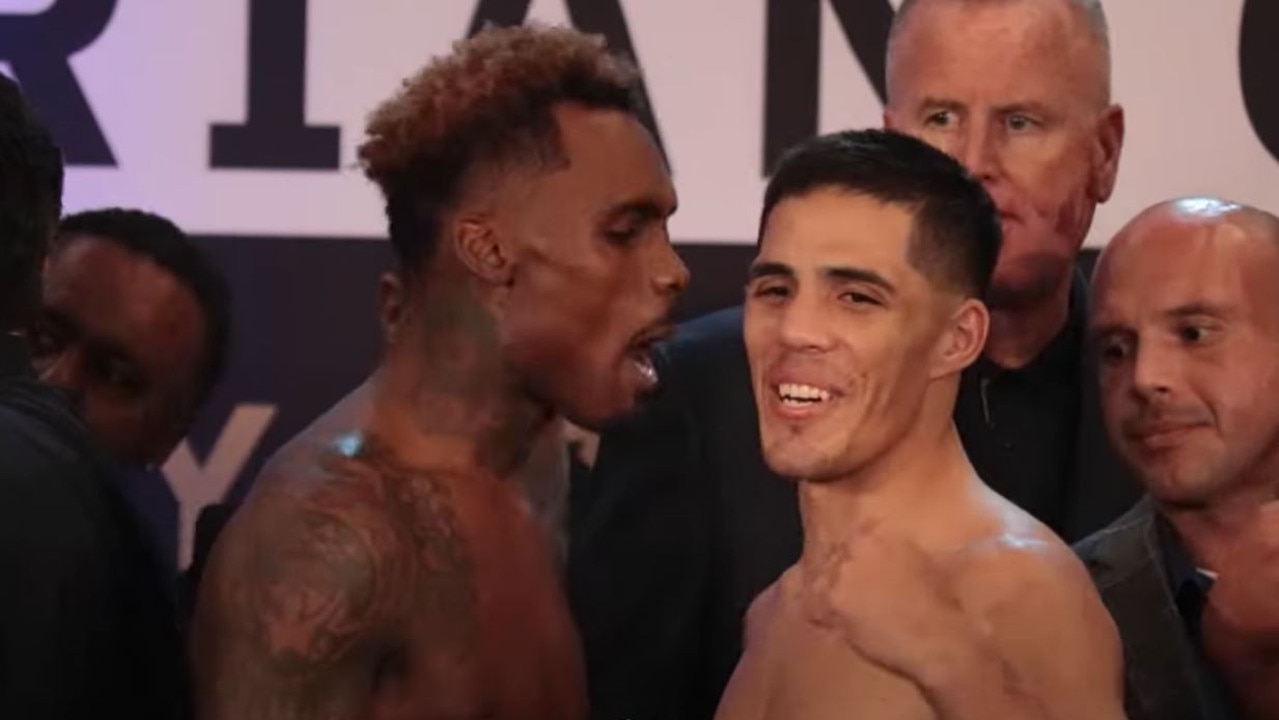 Jermell Charlo and Brian Castaño face off.